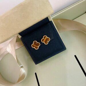💯Authentic Van Cleef & Arpels Tiger Eye Earrings - Ships within 48 hours